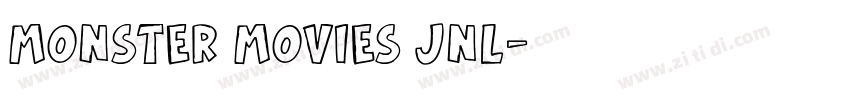 Monster Movies JNL字体转换 Monster Movies JNL字体转换